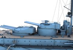 CK32-Partial Ship-Starboard Profile-Turrets III and IV